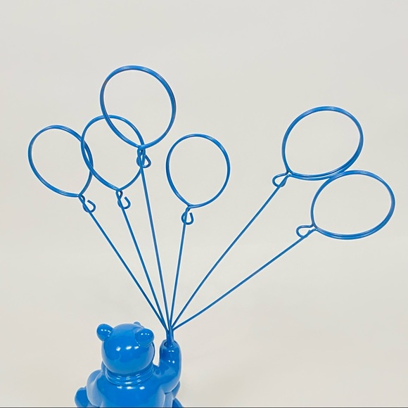 VINTAGE Godinger BLUE Teddy Bear Photo Holder - Picture 14 of 17